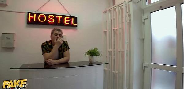 Fake Hostel Manager kept two hot babes up all night by fucking